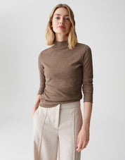Rippshirt SUHANNA CURLY - 20020-cocoa - Braun