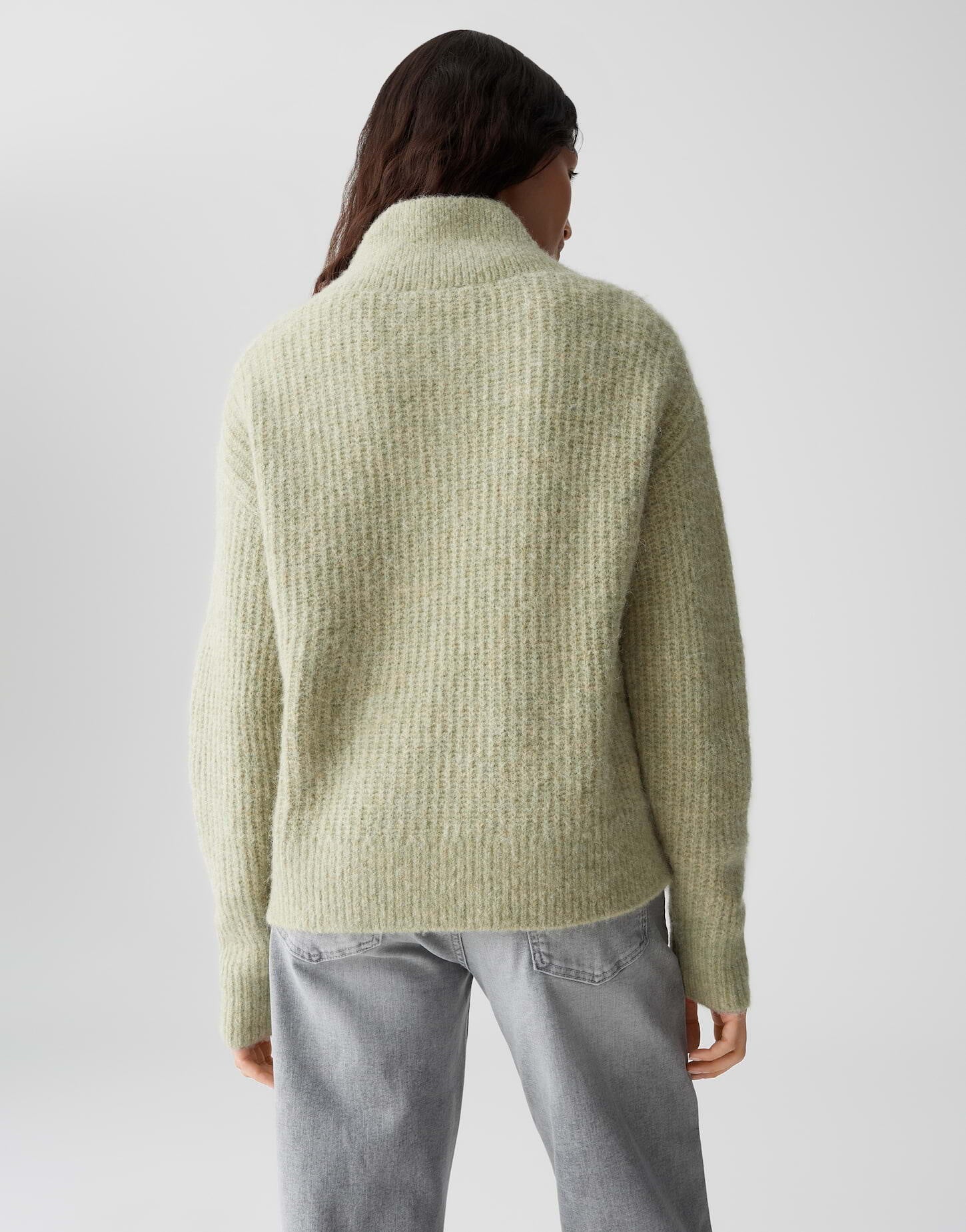 Strickpullover PONELOPE aus Wollmix - 30041-soft matcha - Grün