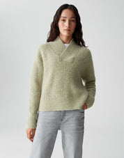 Strickpullover PONELOPE aus Wollmix - 30041-soft matcha - Grün