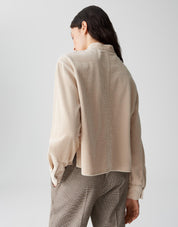 Cordbluse FALVE - 2088-macadamia - Beige