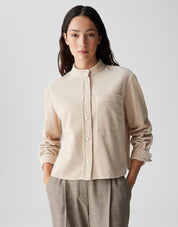 Cordbluse FALVE - 2088-macadamia - Beige