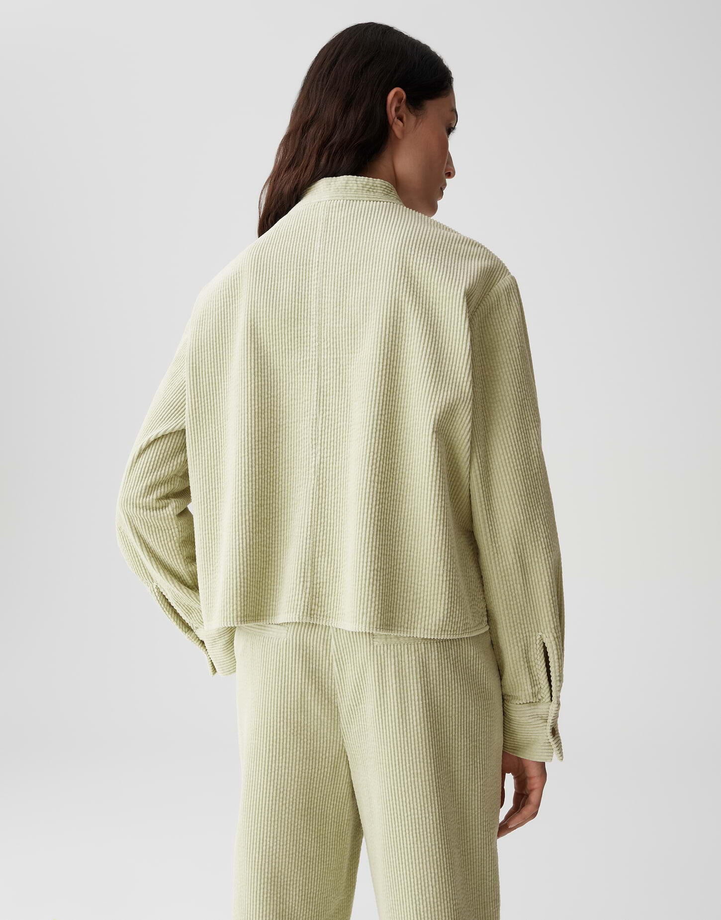 Cordbluse FALVE - 30041-soft matcha - Grün