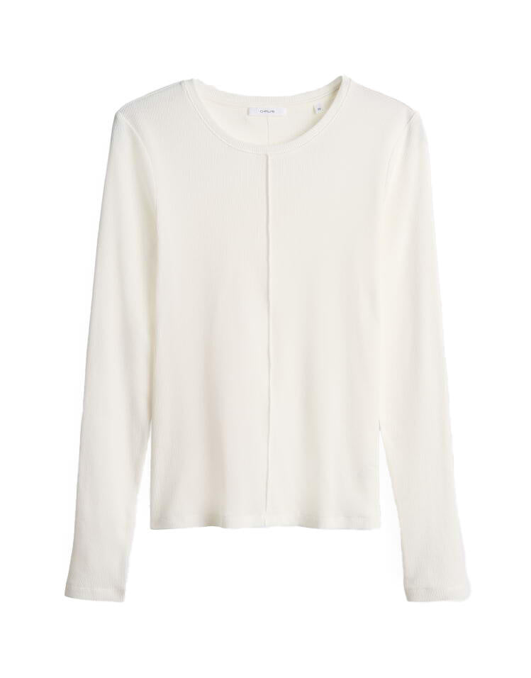 Rippshirt SADALIE - 1004-milk - Creme