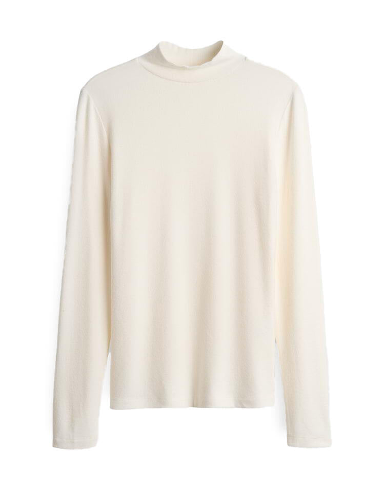 Rollkragenshirt SIKLINE - 1004-milk - Creme