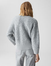 Strickpullover PENNAN - 8056-hazy fog melange - Grau