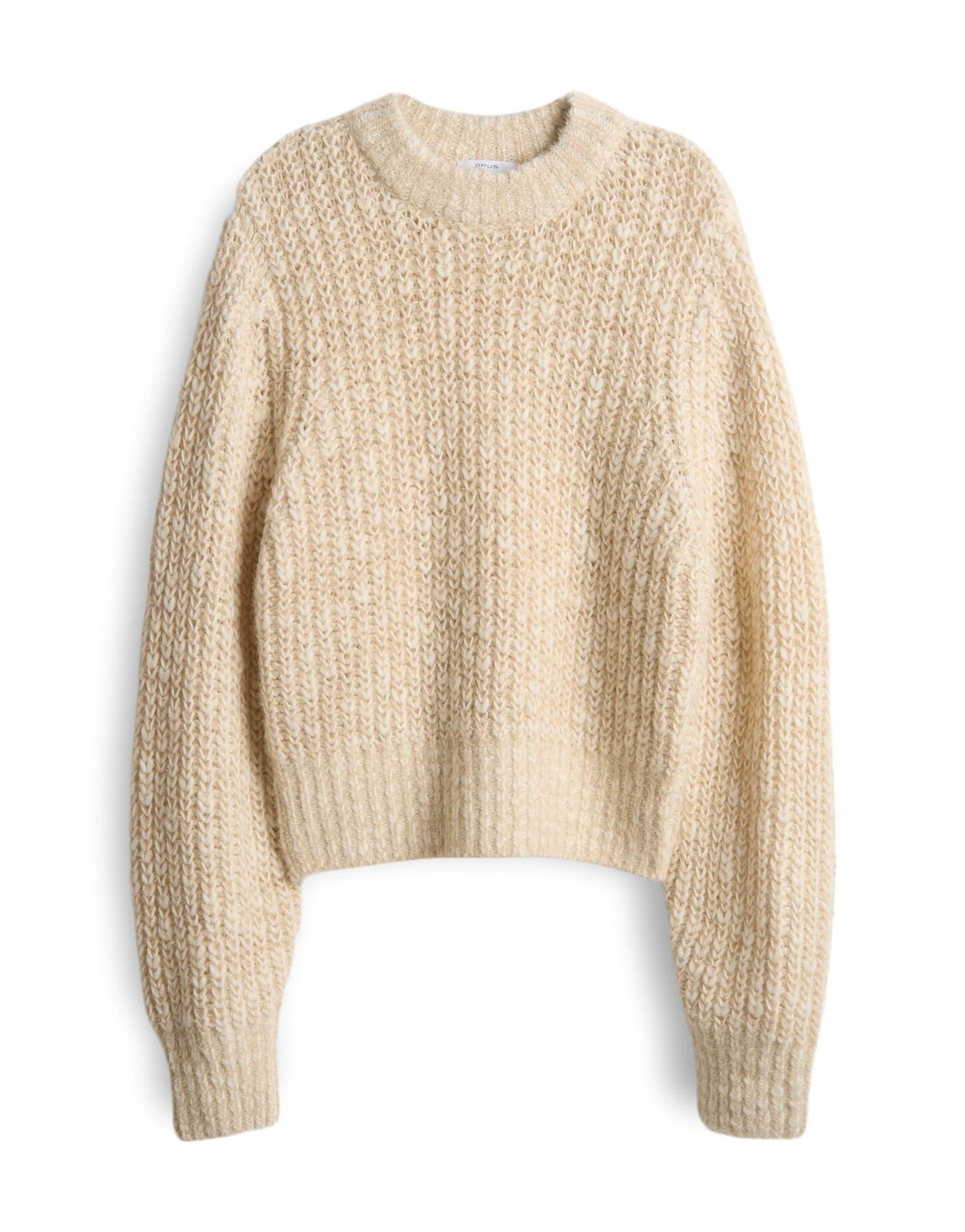 Strickpullover PALIZIA mit Stehkragen - 2088-macadamia - Beige