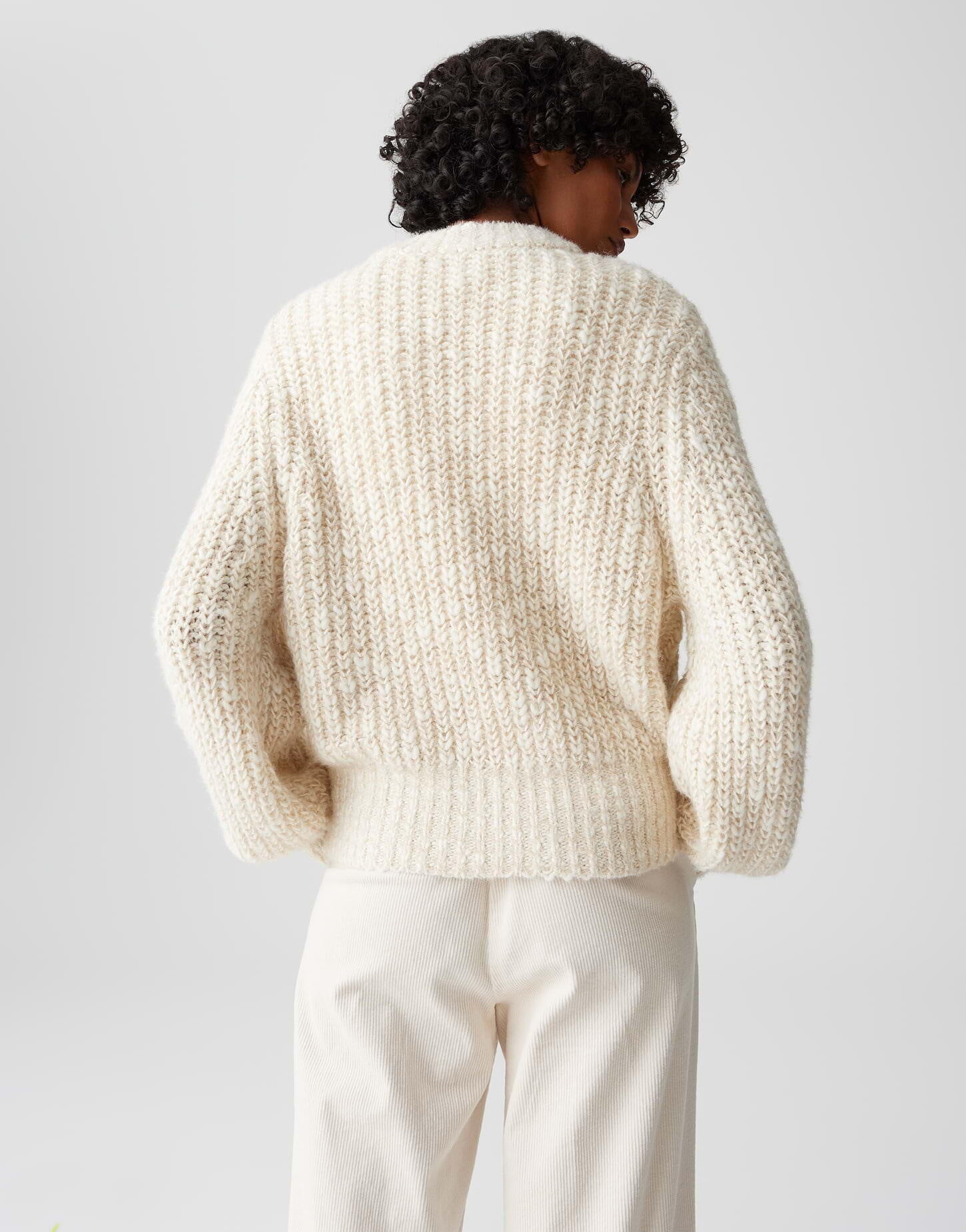 Strickpullover PALIZIA mit Stehkragen - 2088-macadamia - Beige