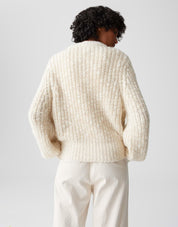 Strickpullover PALIZIA mit Stehkragen - 2088-macadamia - Beige