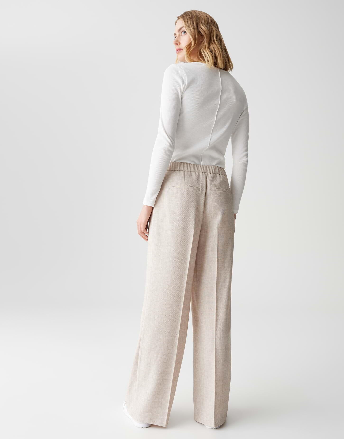 Hose MAIGA COZY Wide Leg - 2088-macadamia - Beige