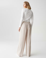 Hose MAIGA COZY Wide Leg - 2088-macadamia - Beige