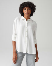 Bluse FAHLA aus Viskose - 1004-milk - Weiß
