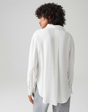 Bluse FAHLA aus Viskose - 1004-milk - Weiß