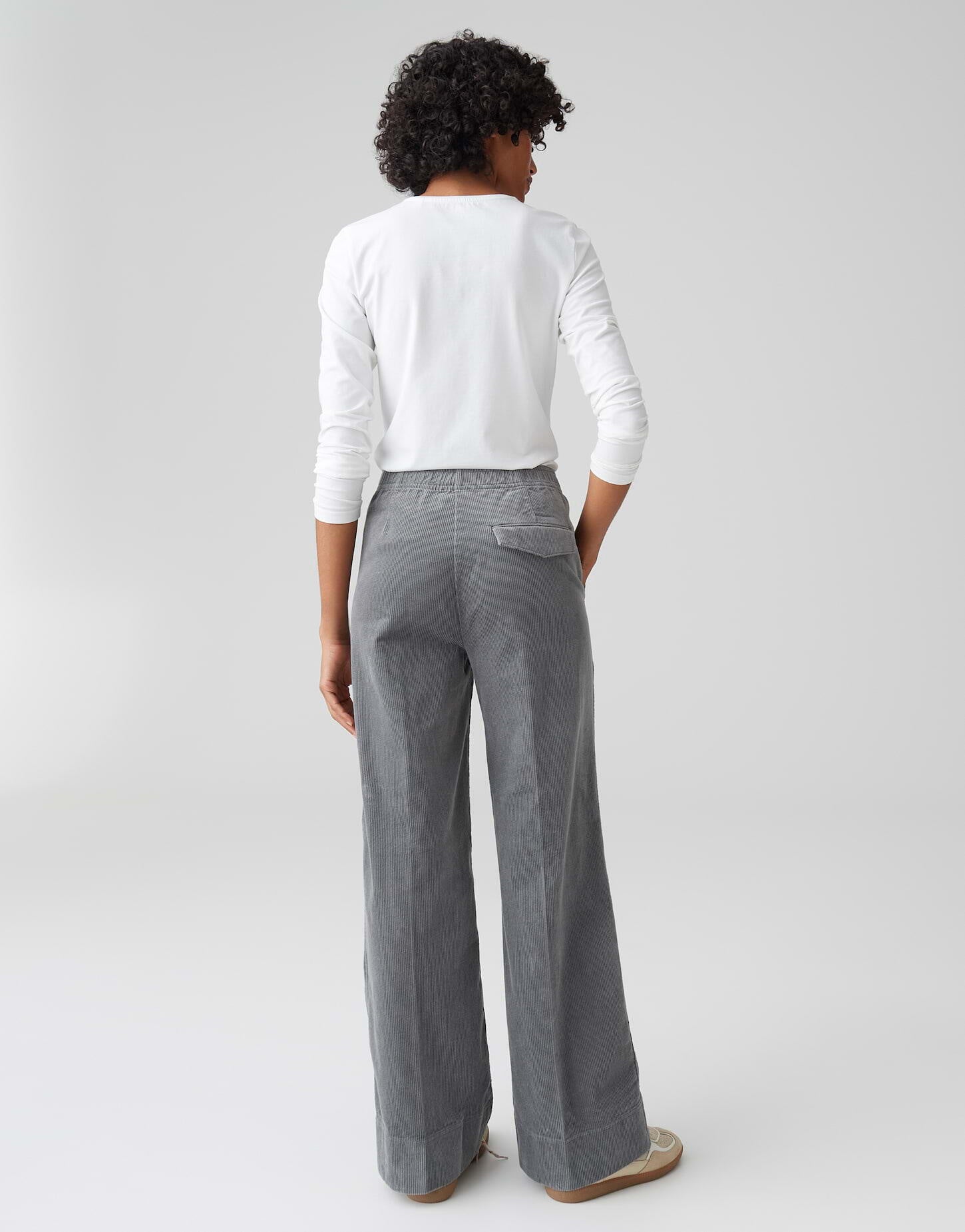 Joggpant MILENI CARGO Wide Leg - 8072-easy grey - Grau