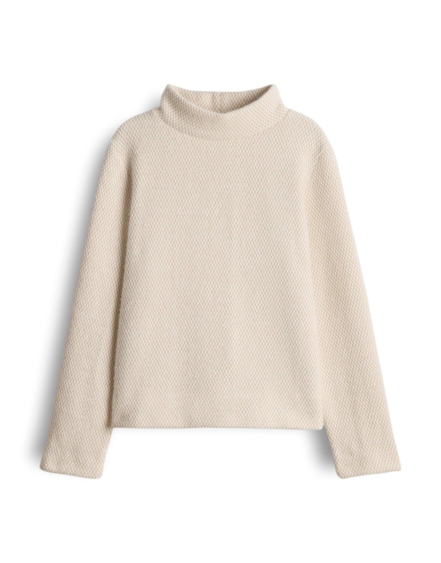 Strickpullover GAKIRA mit Stehkragen - 2088-macadamia - Beige