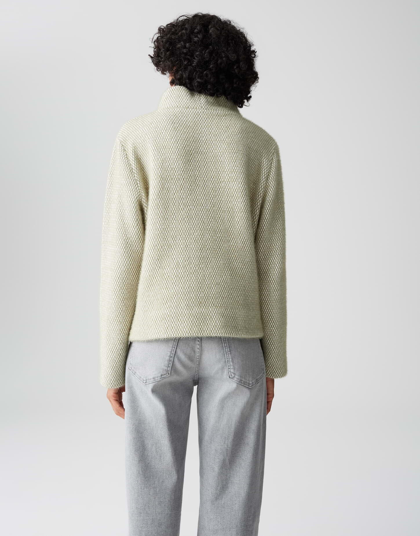 Strickpullover GAKIRA mit Stehkragen - 30041-soft matcha - Grün