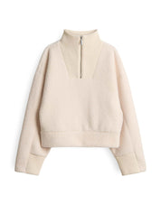 Teddypullover GICK mit Stehkragen - 1006-soft cream - Creme