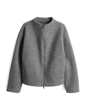 Boucléjacke HURLIE - 8072-easy grey - Grau