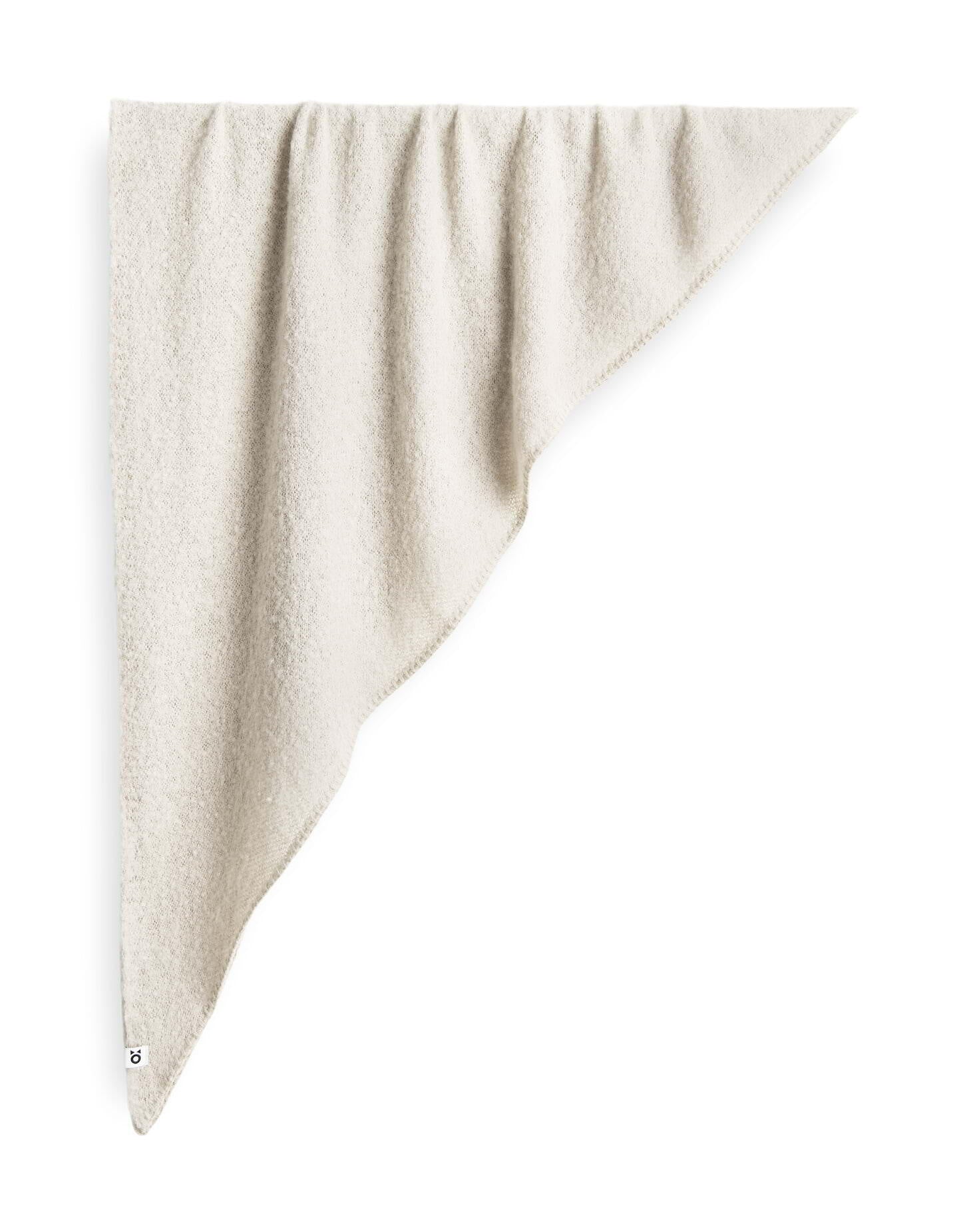 Dreieckstuch  AMADSI aus Bouclé Strick - 1006-soft cream - Creme