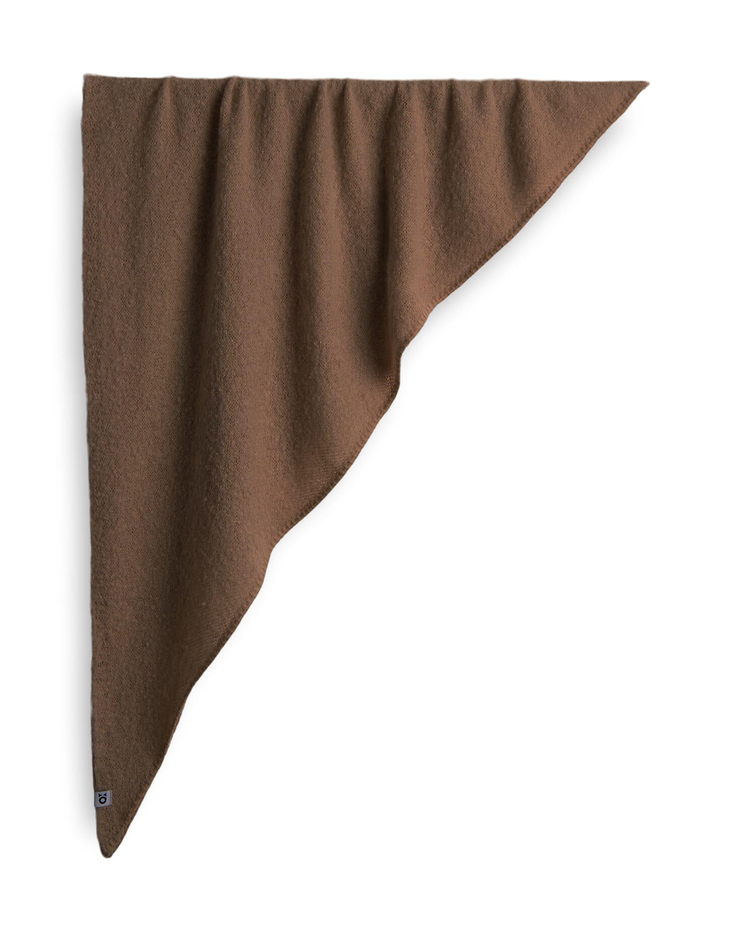 Dreieckstuch  AMADSI aus Bouclé Strick - 20020-cocoa - Braun