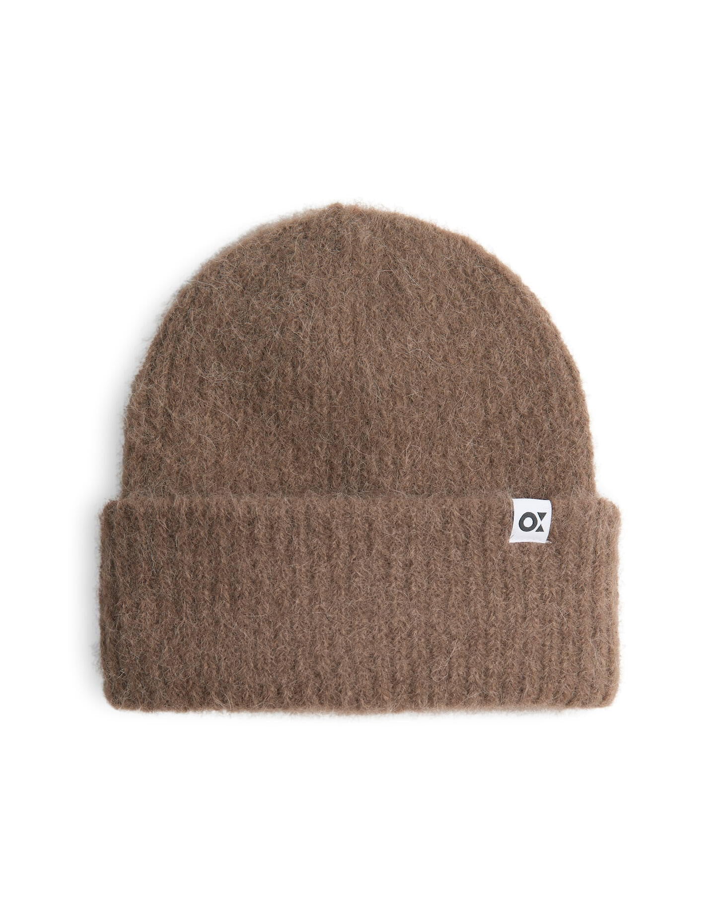 Strickmütze aus Alpakamix - 20020-cocoa - Braun