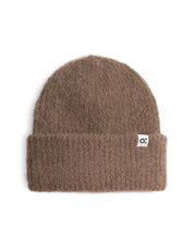 Strickmütze aus Alpakamix - 20020-cocoa - Braun