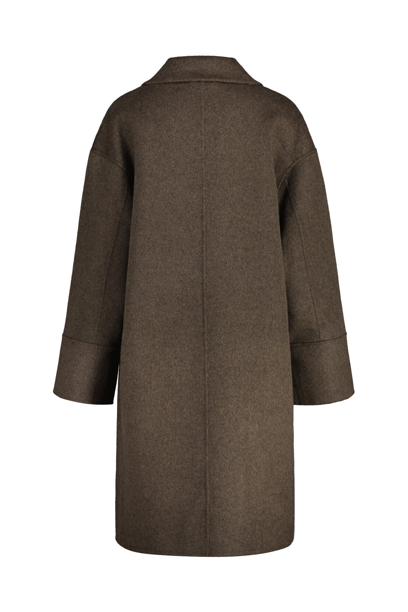 Wollmantel HAVILDA mit Reversekragen - 20024-midnight brown - Braun