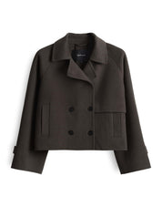 Jacke HAILI aus Wollmix - 20024-midnight brown - Braun