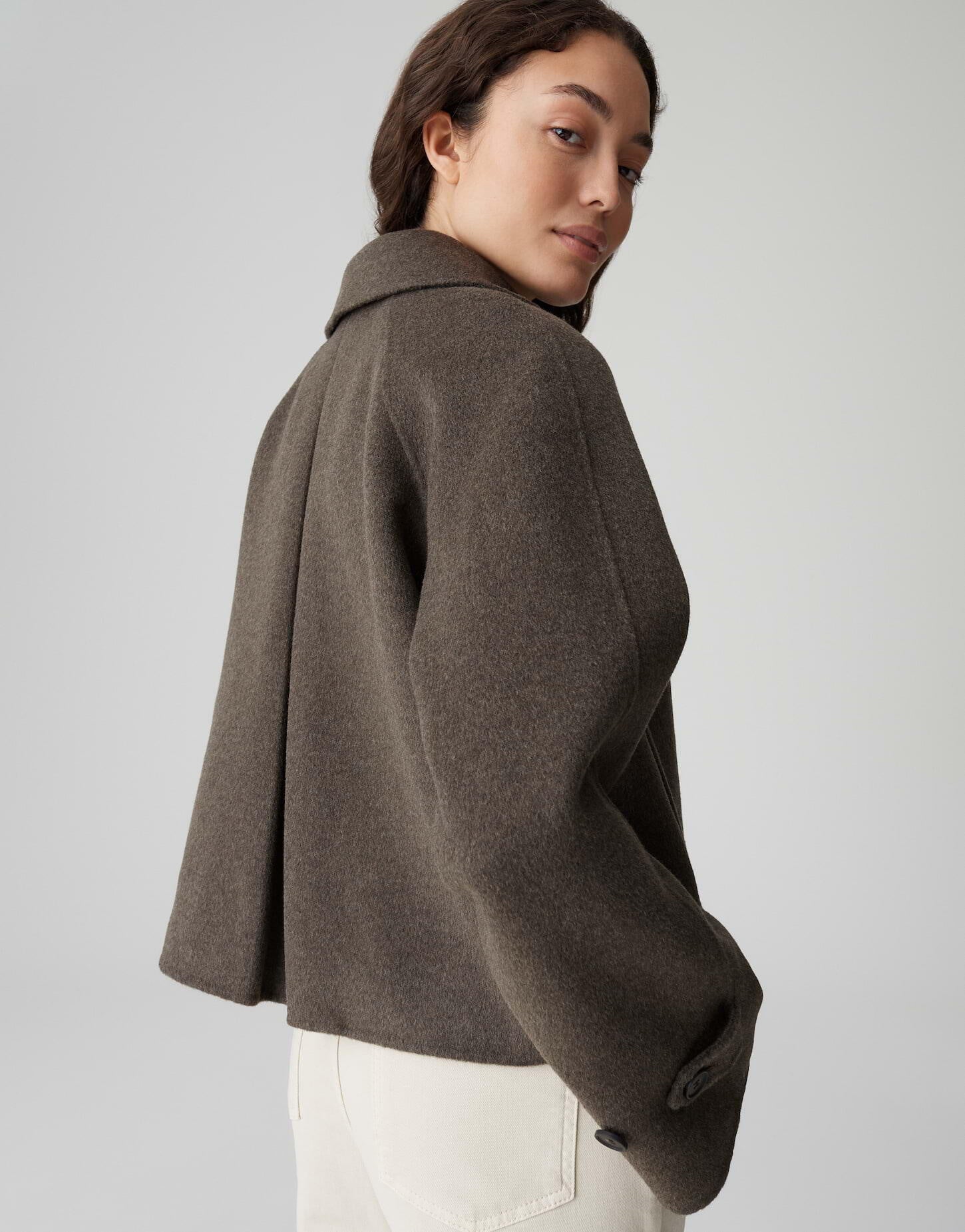 Jacke HAILI aus Wollmix - 20024-midnight brown - Braun