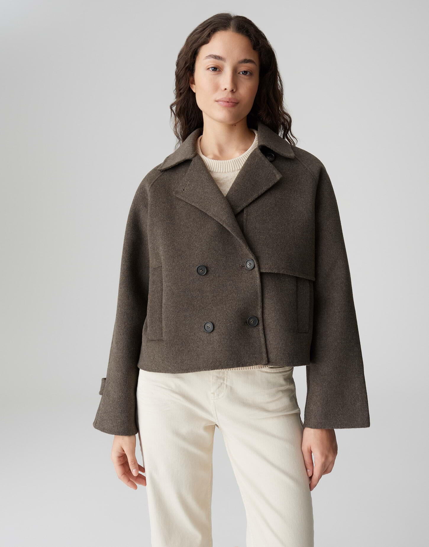 Jacke HAILI aus Wollmix - 20024-midnight brown - Braun