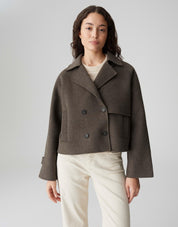 Jacke HAILI aus Wollmix - 20024-midnight brown - Braun
