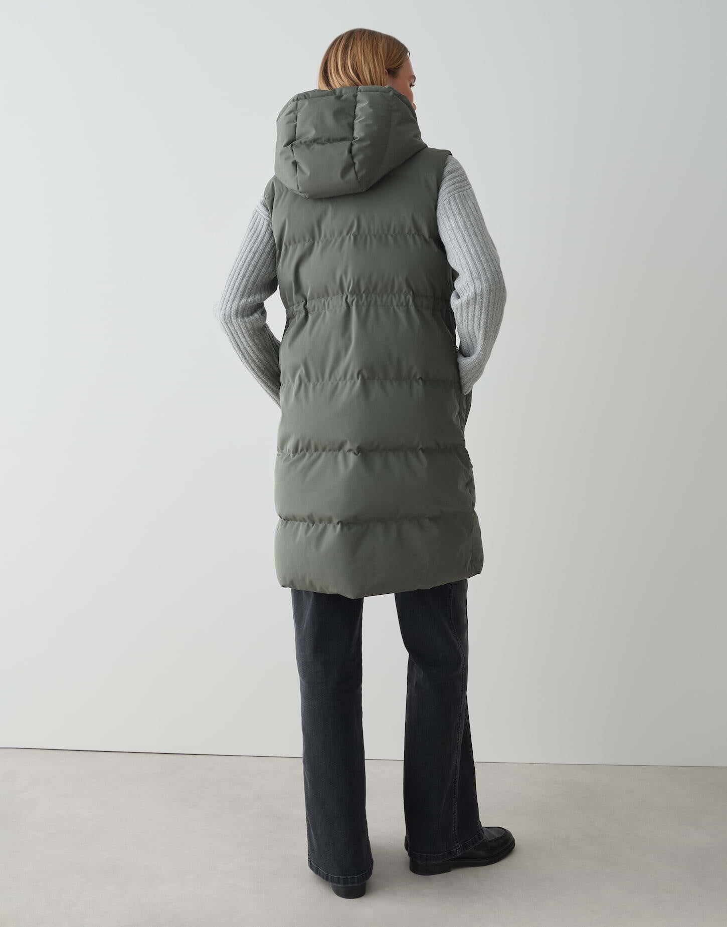 Steppweste WALMA - 3062-dark sage - Grün