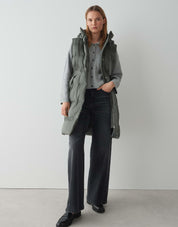 Steppweste WALMA - 3062-dark sage - Grün