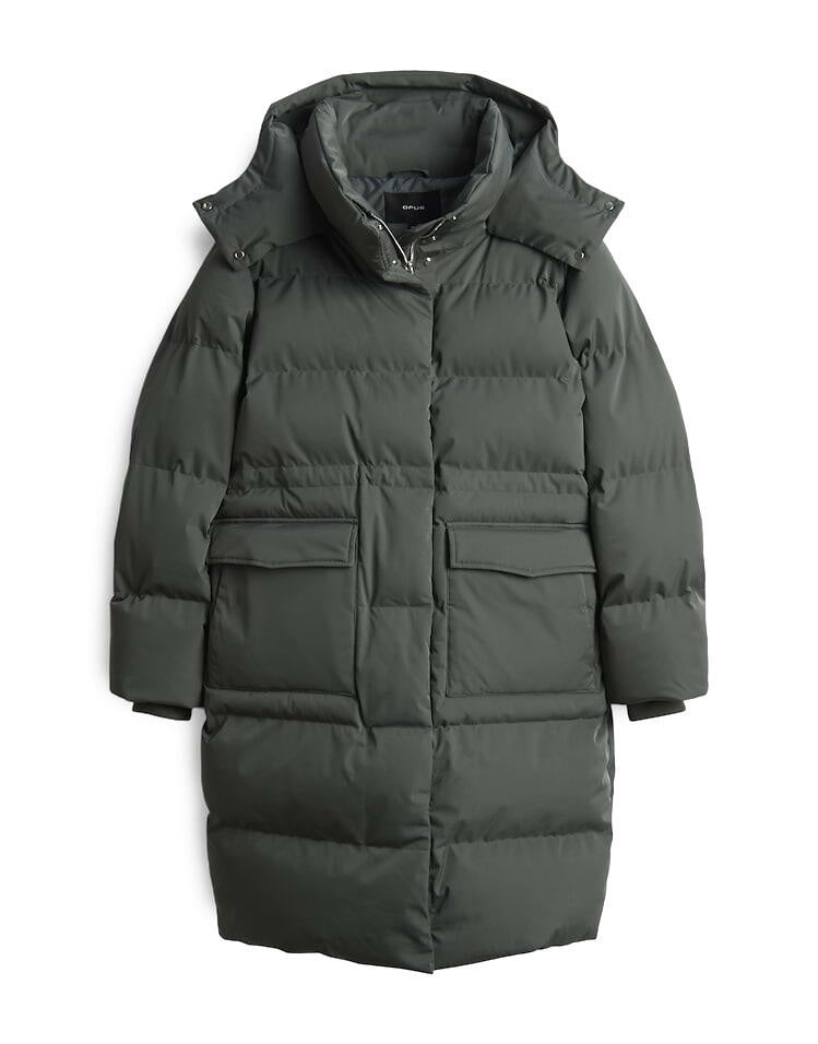 Steppmantel HALLUSI - 3062-dark sage - Grün