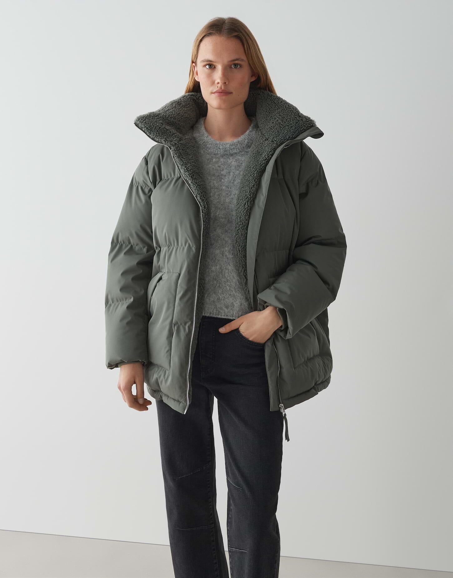 Winterjacke HILEEN - 3062-dark sage - Grün