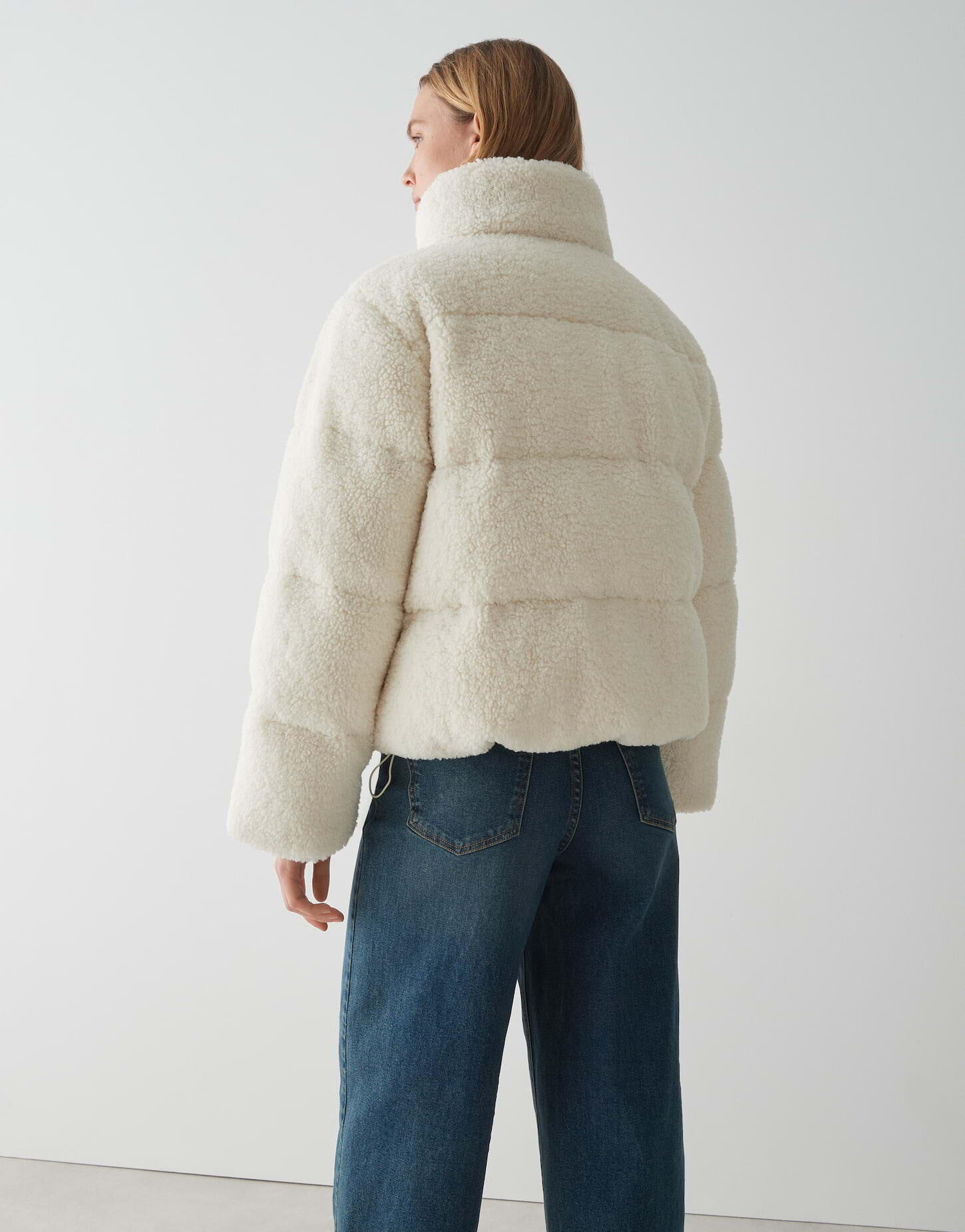 Teddyjacke HOZY mit Stehkragen - 1006-soft cream - Creme