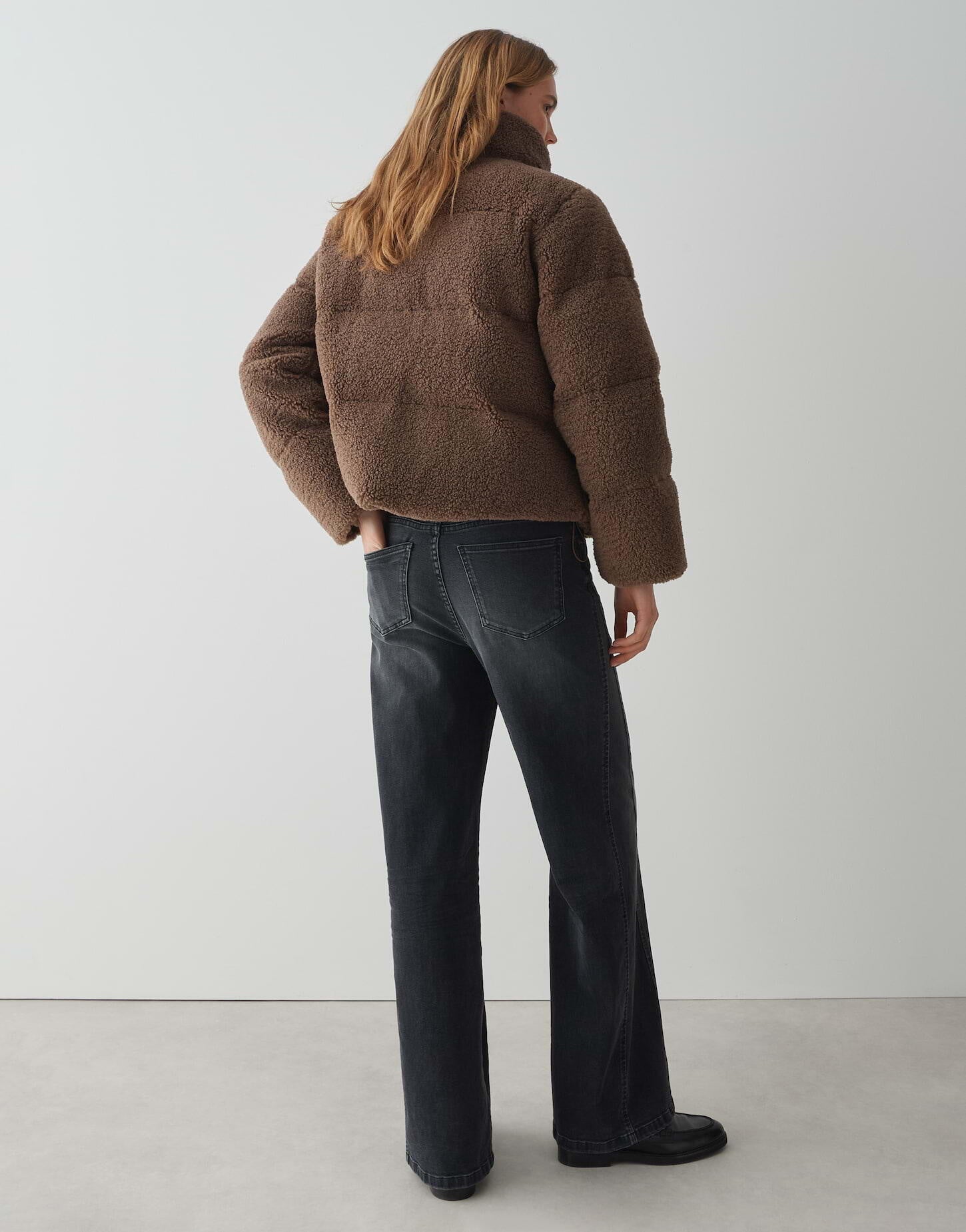 Teddyjacke HOZY mit Stehkragen - 20020-cocoa - Braun