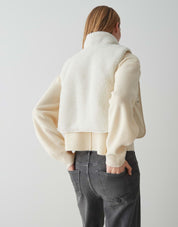 Teddy-Cape ATUBA mit Stehkragen - 1006-soft cream - Creme