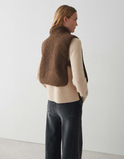 Teddy-Cape ATUBA mit Stehkragen - 20020-cocoa - Braun