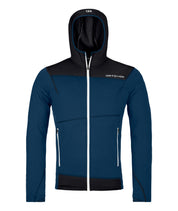 Fleecejacke mit Kapuze - 54202-deep ocean - Blau