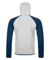 Fleecejacke mit Kapuze - 87501-grey ice - Blau