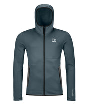 Fleecejacke mit Kapuze - 87801-dark arctic grey - Grau