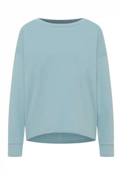 Sweatshirt aus Baumwolle - 754-Blue Shadow - Türkis