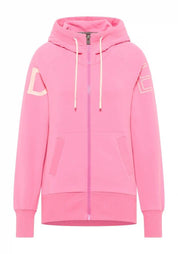 Sweatshirtjacke aus Baumwolle - 530-Soda Pink - Pink