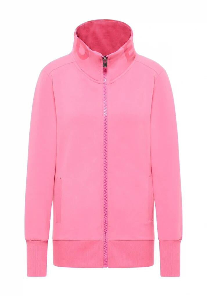 Sweatshirtjacke aus Baumwolle - 530-Soda Pink - Pink