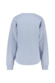 Sweatshirt aus Baumwolle - 7600-Winter Sky - Blau