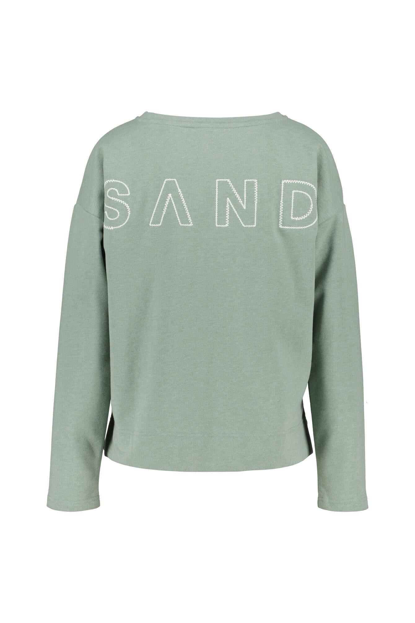 Sweatshirt ARVID aus Baumwolle - 8750-Soft Sage Mel. - Grün