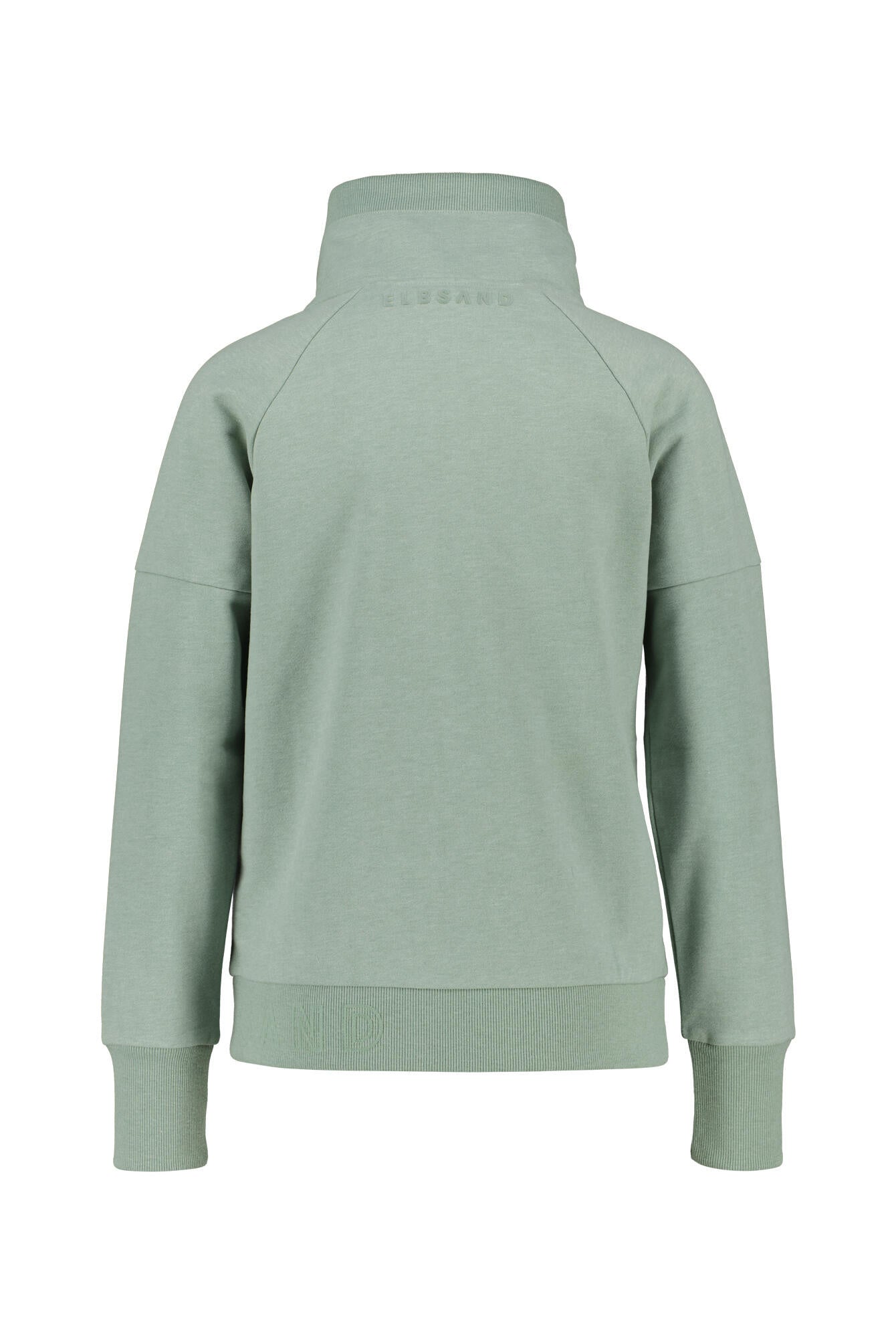Sweatjacke AIRIN aus Baumwollmix - 8750-Soft Sage Mel. - Grün