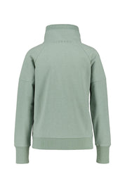 Sweatjacke AIRIN aus Baumwollmix - 8750-Soft Sage Mel. - Grün