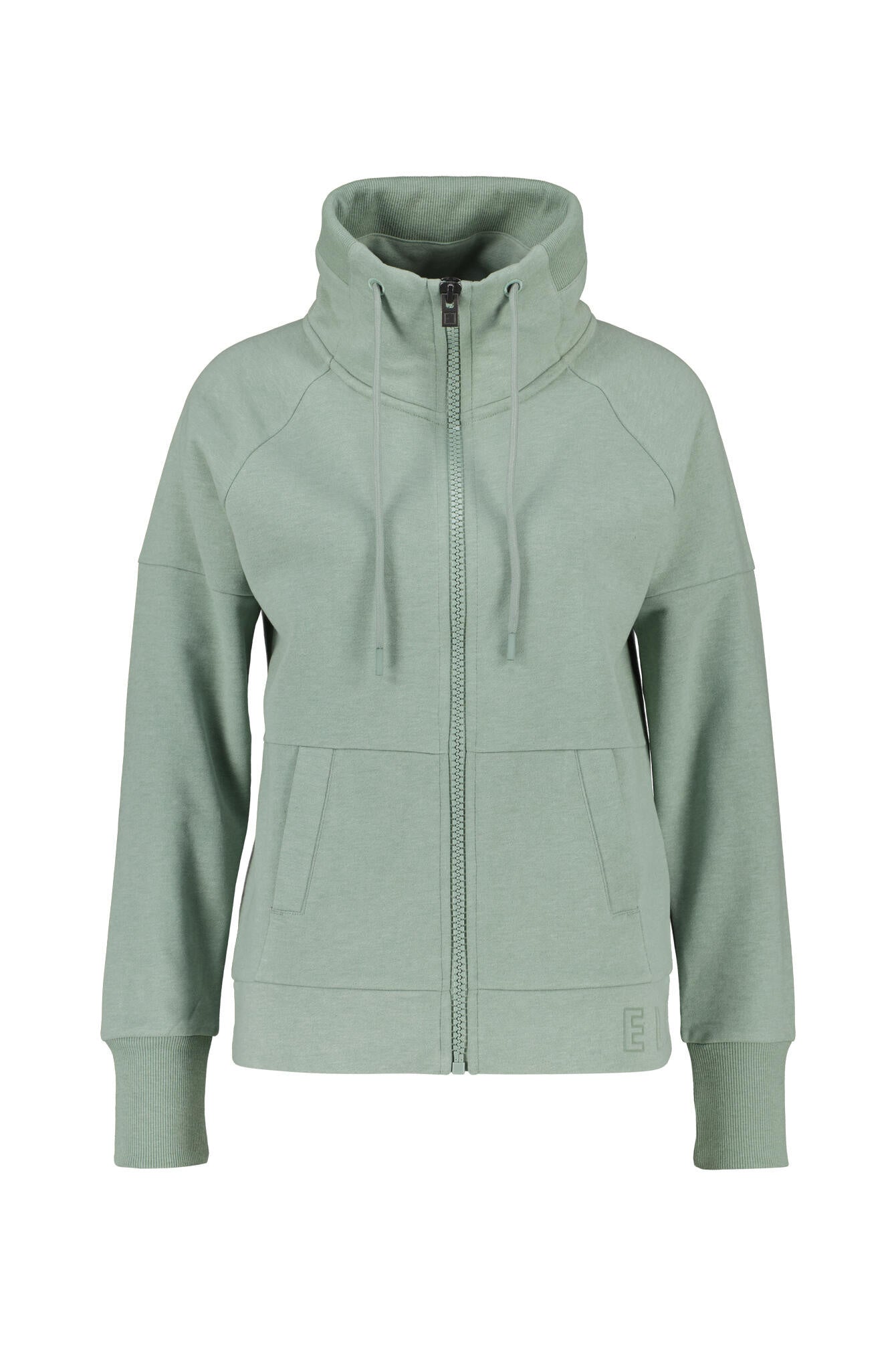 Sweatjacke AIRIN aus Baumwollmix - 8750-Soft Sage Mel. - Grün
