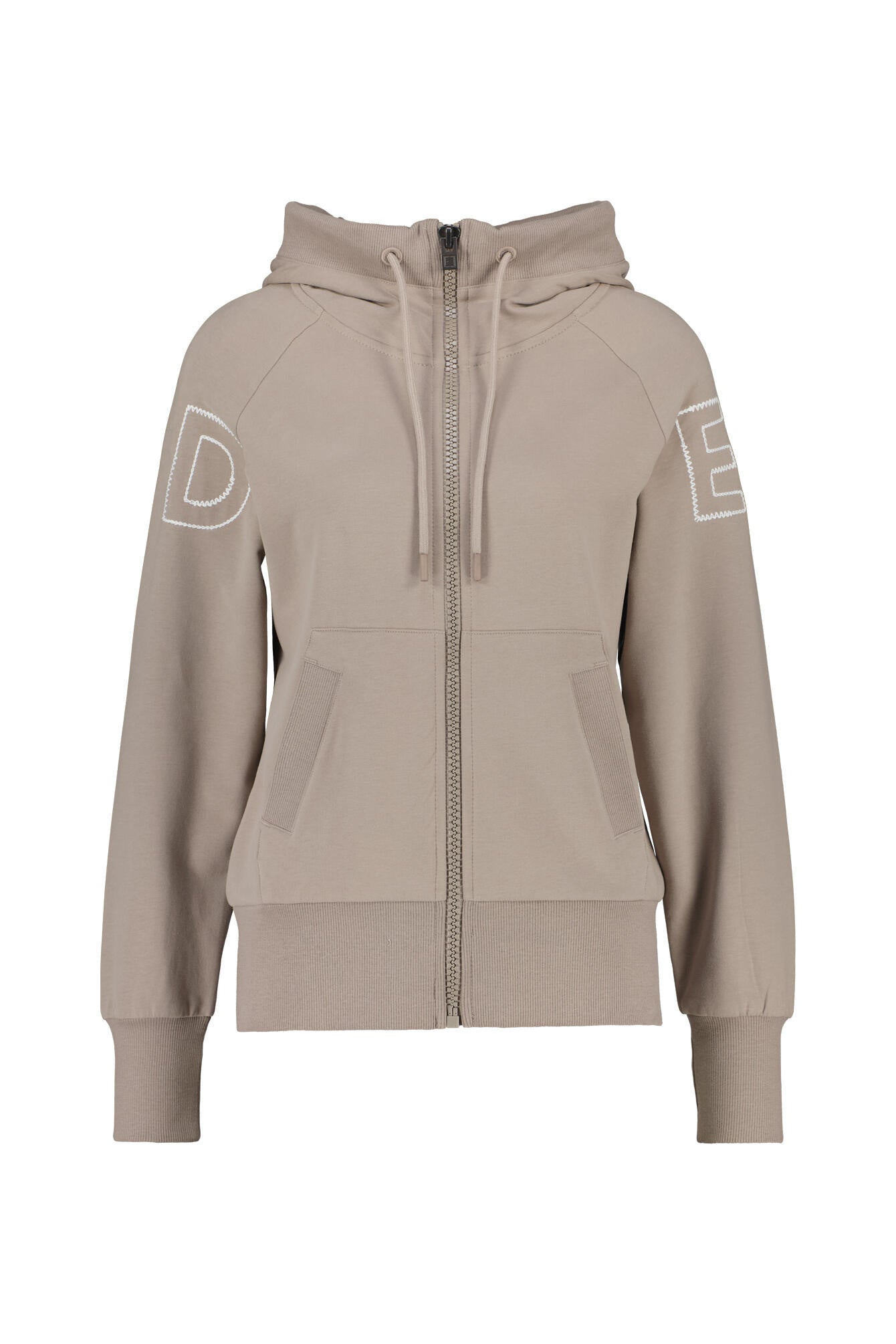Sweatjacke KAIRE aus Baumwolle - 1400-Silver Sand - Beige